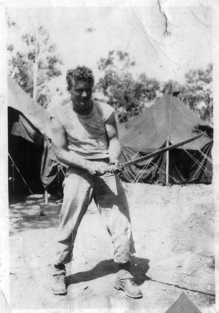 wartime snapshot of Harold J.
Ladouceur