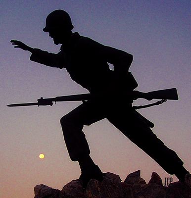 Follow Me at morning moonrise by
Jill Christensen