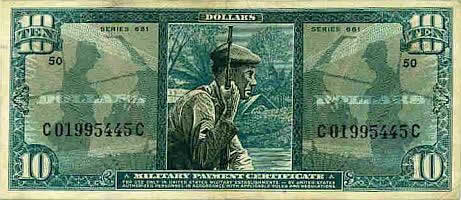$10 Military Payment Certificate