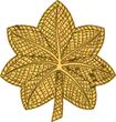 gold Major rank insignia