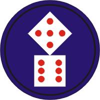 shoulder patch of the 11th
Corps represented by a pair of dice showing 5 and 6 pips