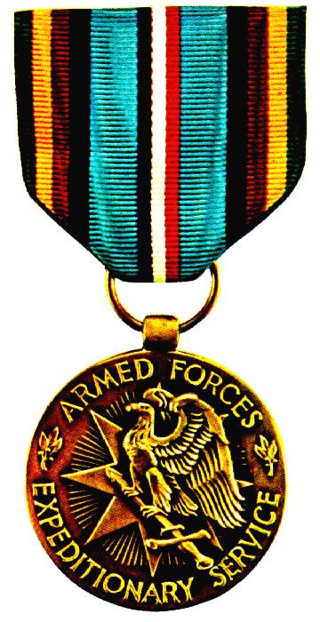 Armed Forces Expeditionary
medal