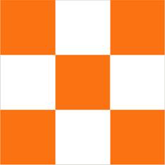 high-visibility checkered
warning flag mounted on all airfield vehicles