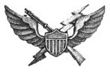 unofficial airmobility badge
worn by 11th Air Assault Test Division before deploying to
Vietnam