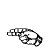 fingerspelled letter H