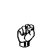 fingerspelled letter S