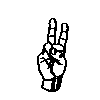 fingerspelled letter V
