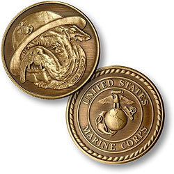 Marine Devil Dog mascot