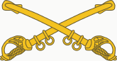 crossed-sabers branch
insignia for U.S. Army Cavalry