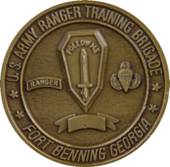 commemorative coin of the
Ranger Training Brigade, U.S. Army Infantry School