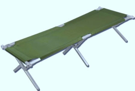 X-legged canvas folding cot