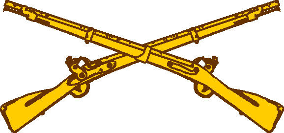 crossed-rifles branch
insignia of the U.S. Army Infantry