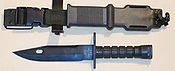 M-9 bayonet with wire-cutter
scabbard