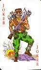 well armed joker in the
Non-Violent Politically-Correct War playing card deck by
University Games
