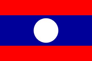 1975 flag of the Lao People's
Democratic Republic