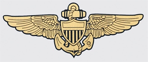 U.S. Navy aviator's
qualification badge