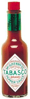bottle of Tabasco sauce