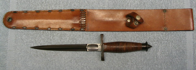 Case V-42 stiletto with sheath
for the First Special Service Force